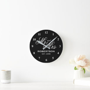 Ultra moda personalizado Sr. y Sra. reloj de pared