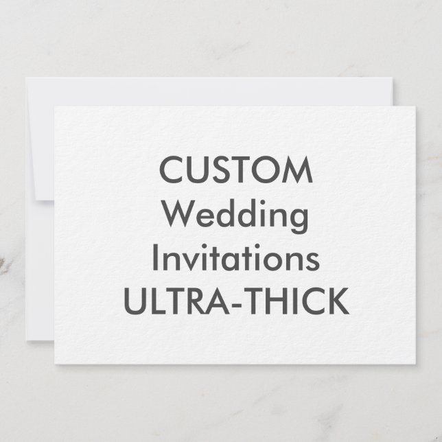 ULTRA-THICK 360 lb 7" x 5" Invitaciones a matrimon (Anverso)