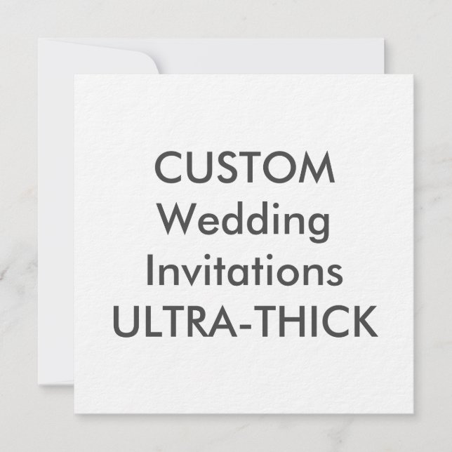ULTRA-THICK 360lb 5.25" Invitaciones a boda cuadra (Anverso)