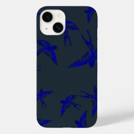 Ultramarine Swallow iPhone 14 Funda