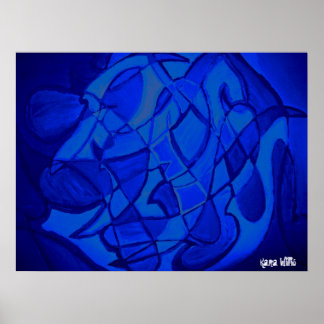 Ultramarino Azul Moderno Arte abstracto contemporá