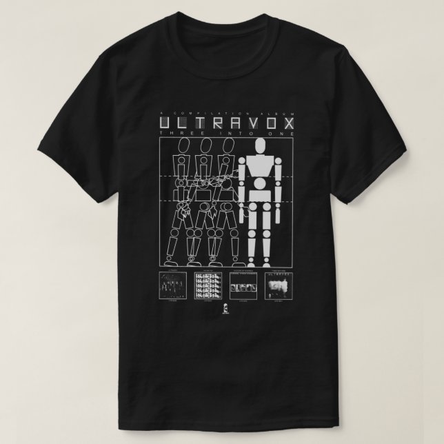 ULTRAVOX - TRES EN UNA Camiseta clásica (Diseño del anverso)