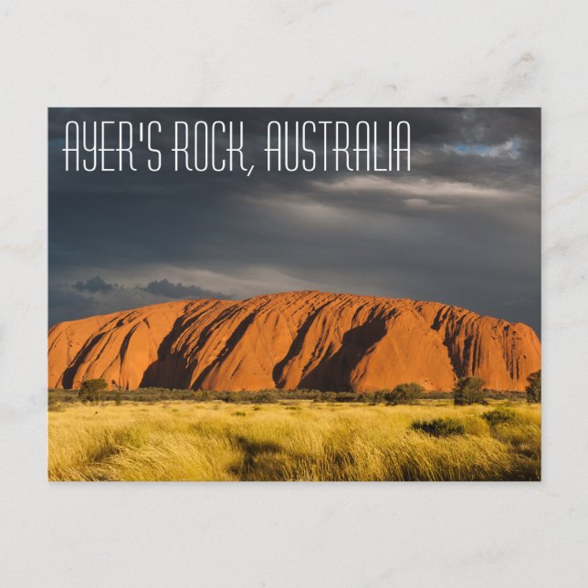 Uluru (El rock de ayer), Australia ​ postal (Anverso)