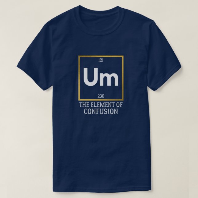 Um El elemento de la camiseta de confusión (Diseño del anverso)