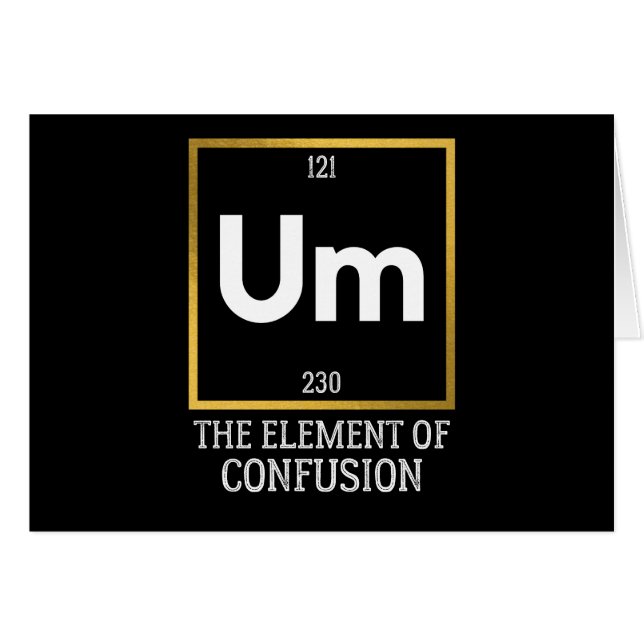 Um El elemento de la camiseta de confusión (Anverso (Horizontal))