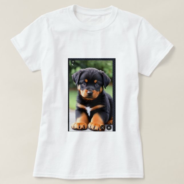 Uma camiseta Feminina gola canoa simples  (Diseño del anverso)