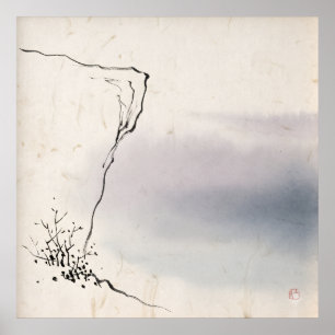Umbral de Quietud Arte de Pared Minimalista Zen