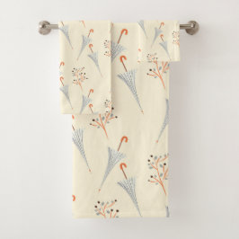 Umbrellas y oliage de otoño