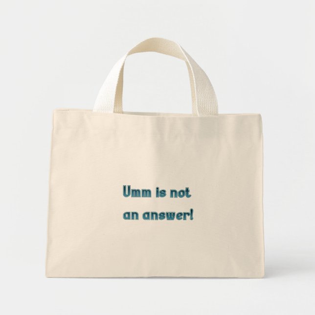 Umm no es una bolsa de toscas de respuesta (Frente)