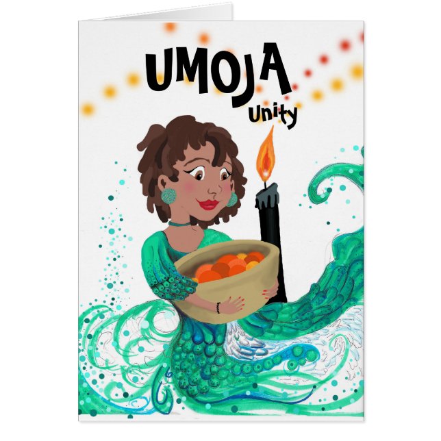 Umoja - Espíritus de Kwanzaa Notecard (Frente)