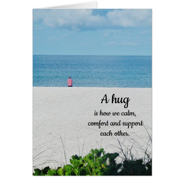 Un abrazo..................." (Frente)