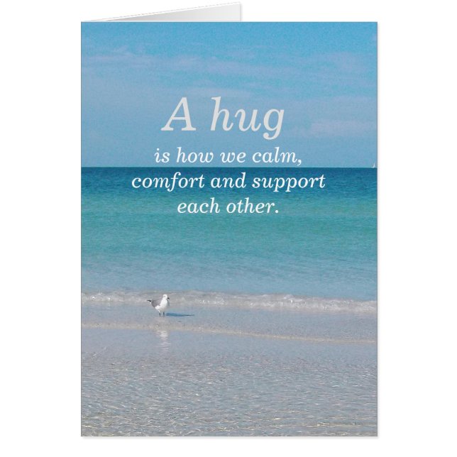 Un abrazo..................." (Frente)