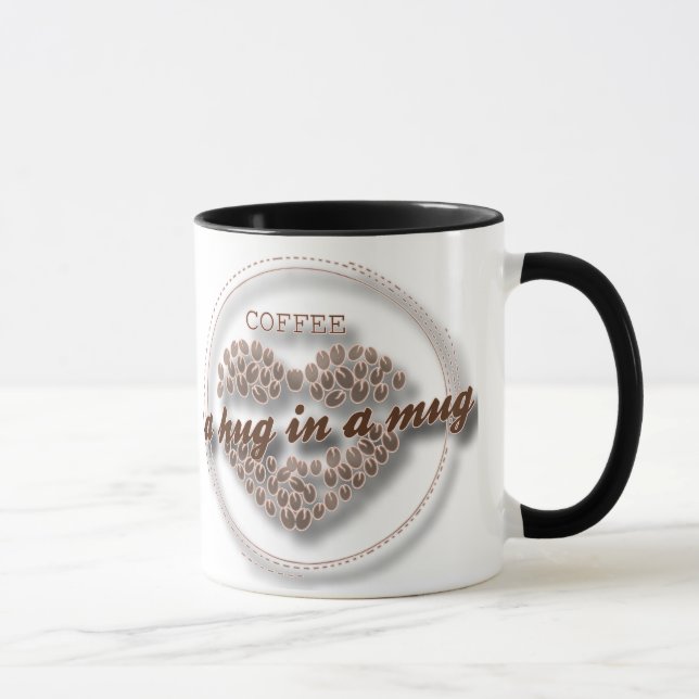 Un abrazo en una taza - Café mug (Derecha)