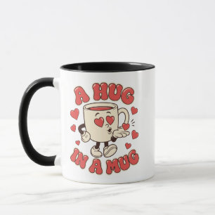 Un Abrazo en una Taza Mug Lindo para Amantes del C