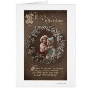 Un abrazo feliz de los niños de ChristmasLittle
