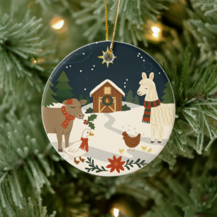 Un acogedor ornamento navideño