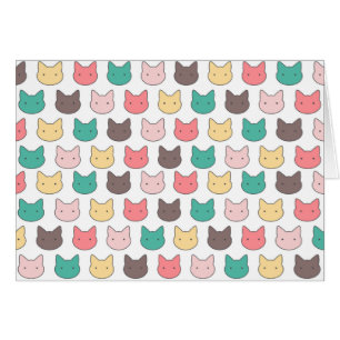 Un adorable patrón de ilustracion de gatitos cabe