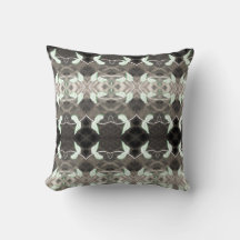 Un Agradable Cojín decorativo Blanco Y Negro