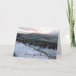 Un áit a bhfuil do chroí... tarjeta doblada