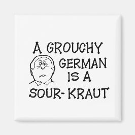 Un alemán grotesco es un imán entre Sour y Kraut