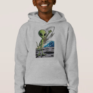 Un alienígena amistoso ondeando