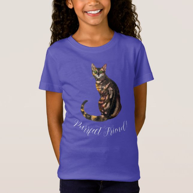 ¡Un amigo perfecto! Camiseta del gato bengalí (Anverso)