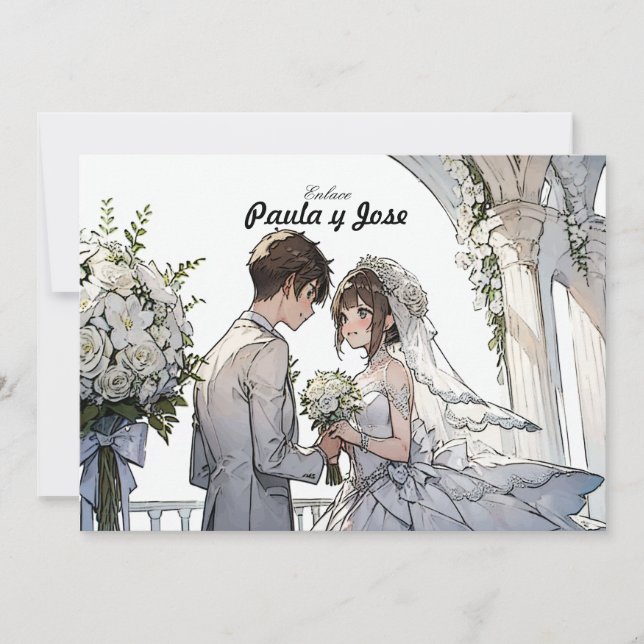 Un Amor Anime: Invitación (Anverso)