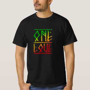 Un amor rasta colores reggae camiseta
