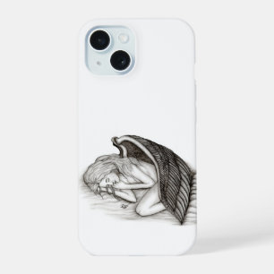 Un ángel dormido, diseño blanco y negro