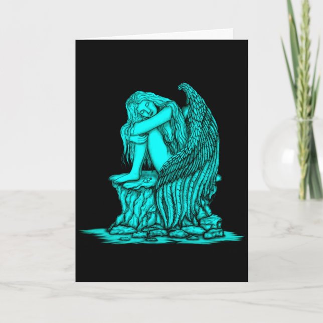Un ángel dormido en la piedra (Anverso)