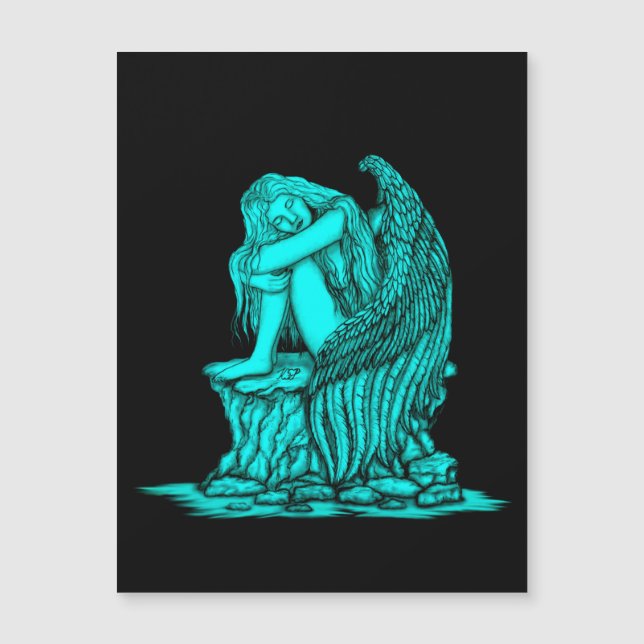Un ángel dormido en la piedra (Anverso)