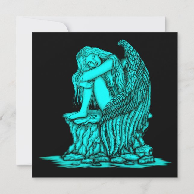 Un ángel dormido en la piedra (Anverso)