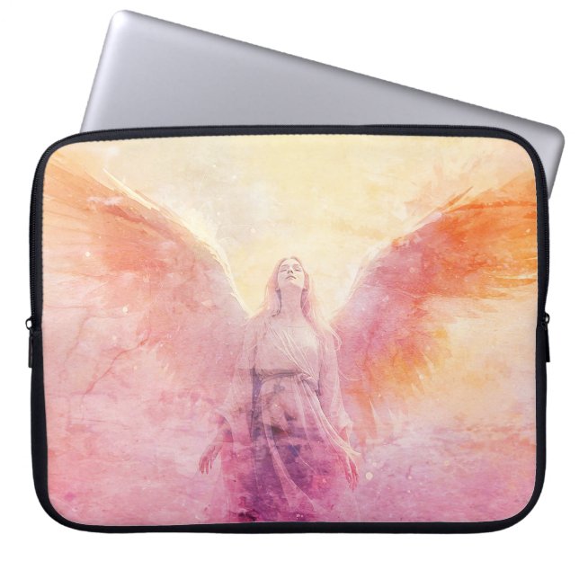 Un ángel pastel en una bolsa de electrónica de 15" (Frente)