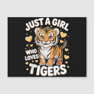 Un animal de tigre aburrido, sólo un Chica que ama