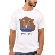 Un animal lindo: "¡MALDITO!" Camiseta de Beaver