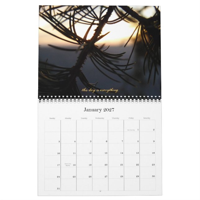 Un año 2013 en el calendario de jardines (Jan 2027)