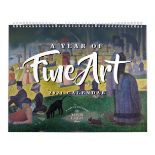 Un año de Bella Artes Calendario del logotipo P
