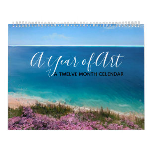 Un año de calendario artístico del arte digital 