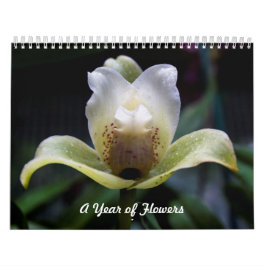 Un año de calendario de flores