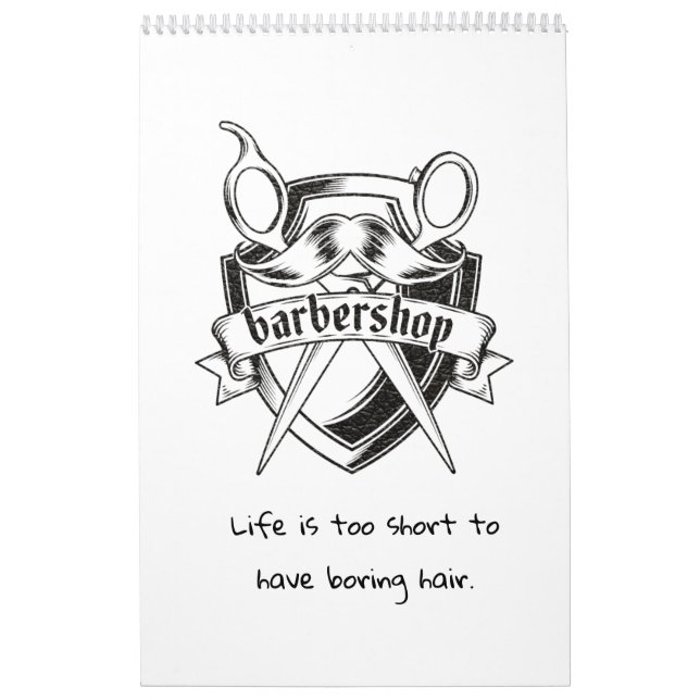 Un año de calendario de inspiración para la barber (Tapa)