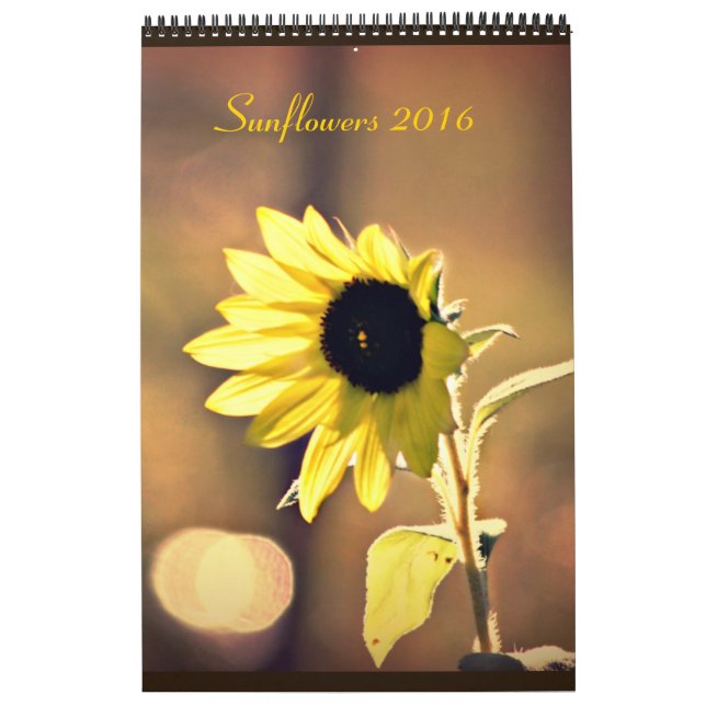 Un año de calendario de los girasoles 2016 (Tapa)