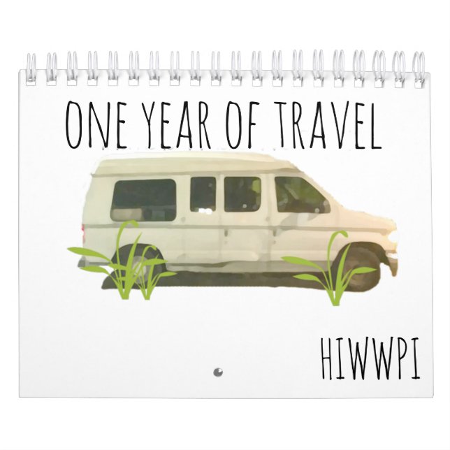 Un año de calendario del viaje (Tapa)