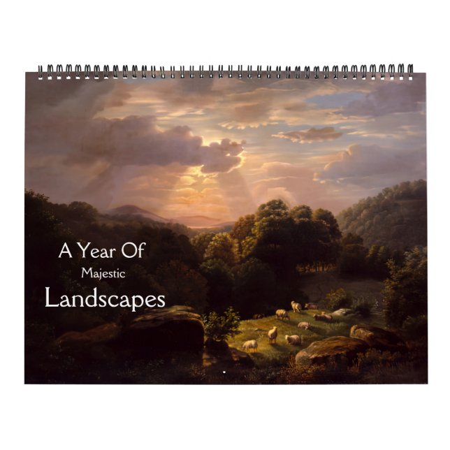 Un Año De Majestuosos Paisajes Calendario (Tapa)
