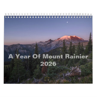 Un Año Del Calendario Del Muro Del Monte Rainier 2