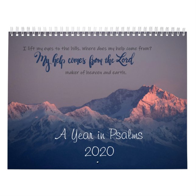 Un año en el calendario de salmos (Tapa)
