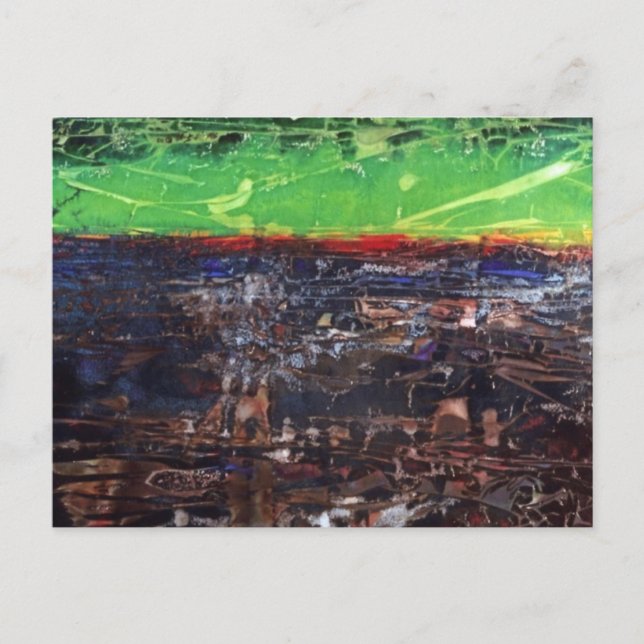 "Un año en el país" Resumen de la postal de diseño (Anverso)