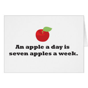 Un Apple A Day es 7 manzanas por semana