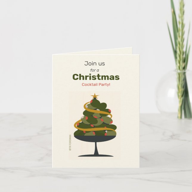 Un árbol de aceitunas en una invitación de vidrio  (Anverso)