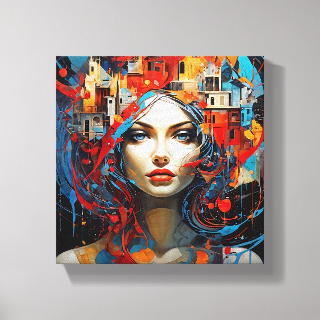 Un arte abstracto de una doncella (Anverso)