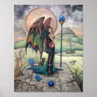 Un Arte de Hadas de Fantasía Gótica de Luna de Cos